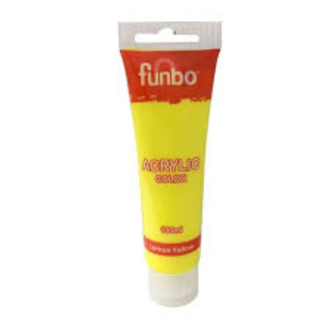 Funbo Acrylic TUBE 100ml 21 LEMON YELLOW FO-AC-100-021